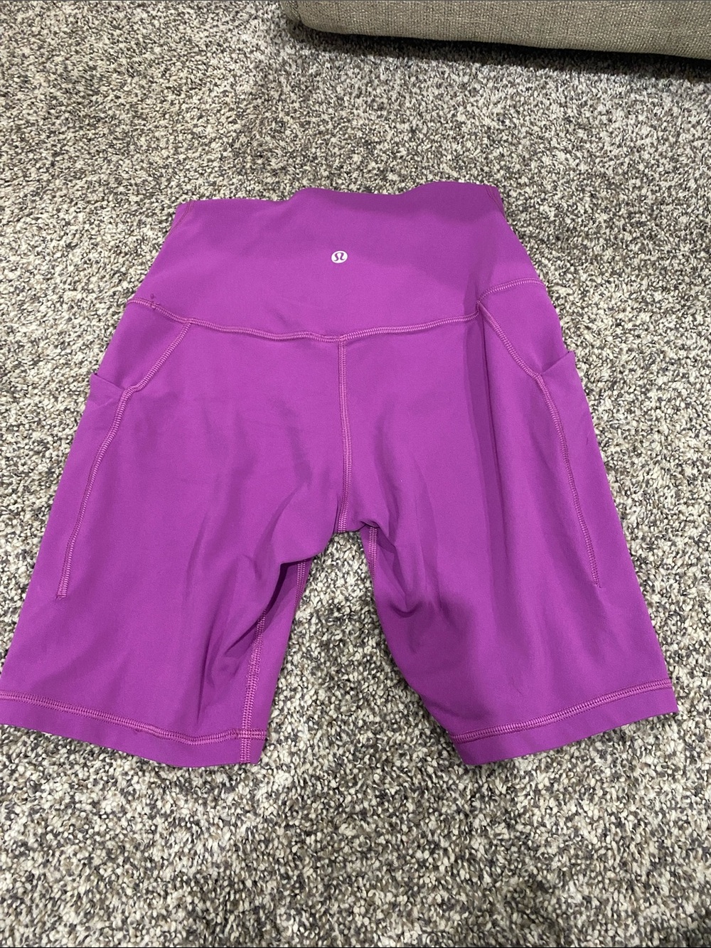 lululemon athletica High-Rise Purple Bike Shorts with Side Pockets